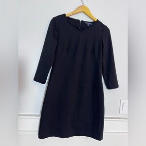 Brooks Brothers Classic Black 3/4 Sleeve Dress